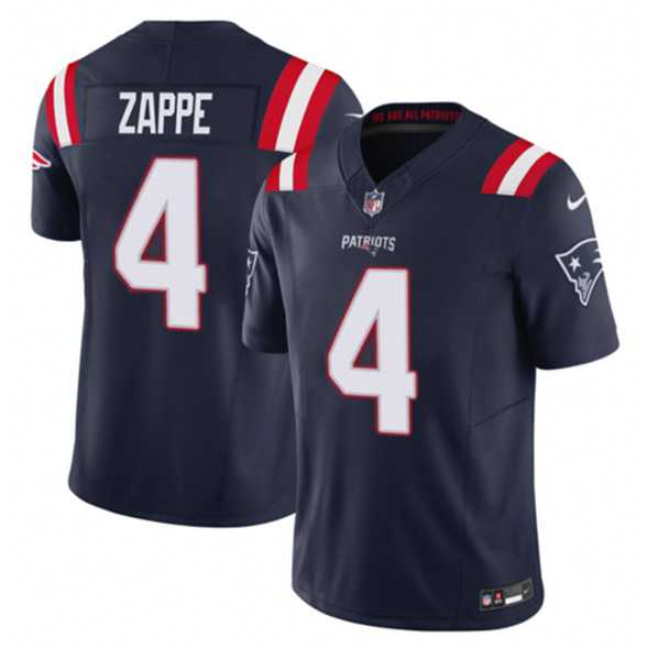 Men & Women & Youth New England Patriots #4 Bailey Zappe Navy 2023 F.U.S.E. Vapor Limited Jersey->minnesota vikings->NFL Jersey